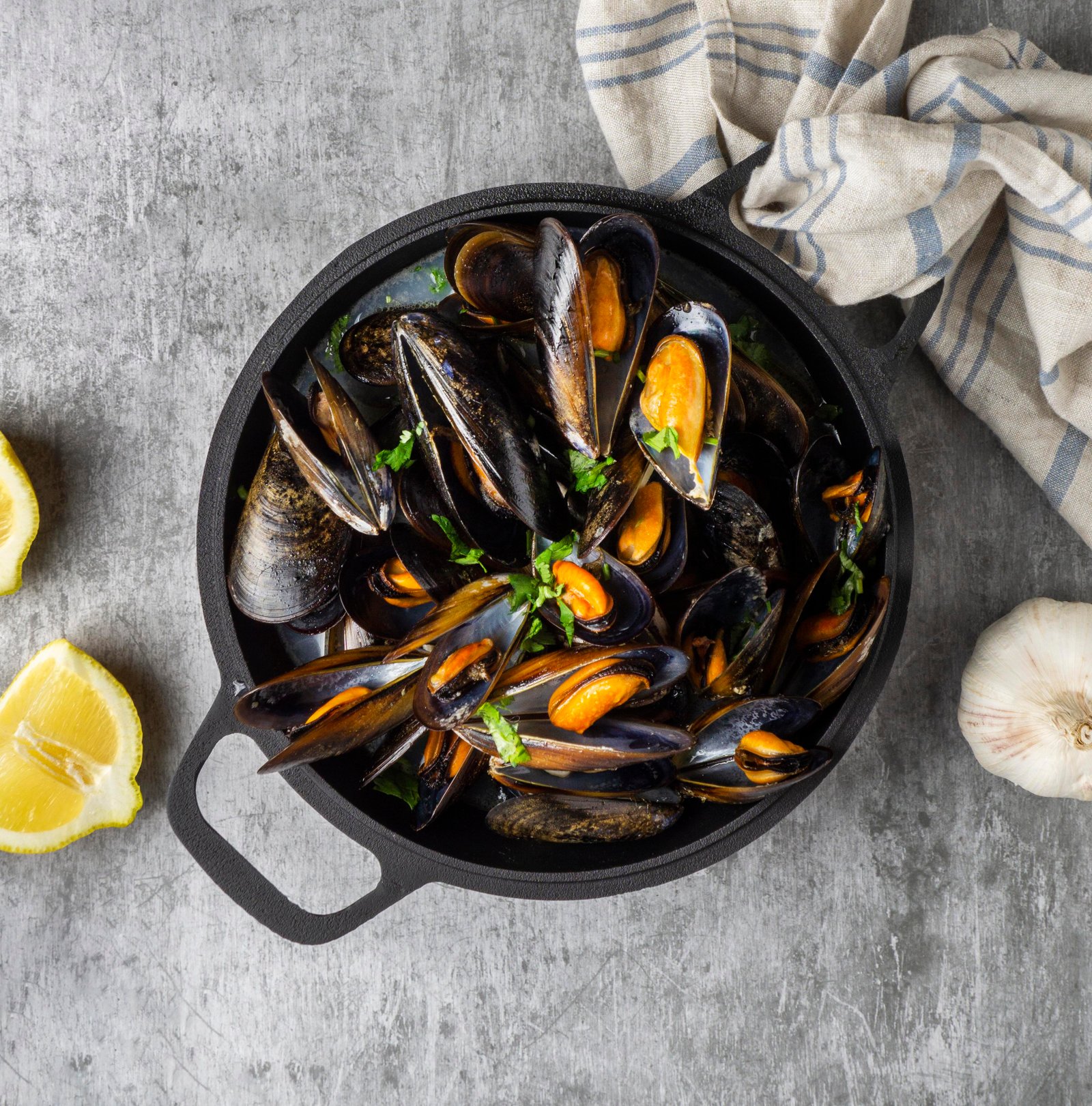 Plat de Moules-Frites belges